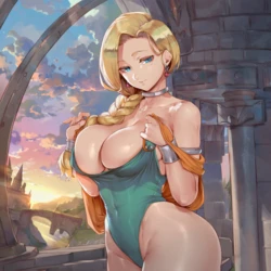 [SunGodManGa] Bianca Dragon Quest 444p [Ai Generated]