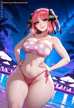 DreamcoreArt - Set 1534 - Nino Nakano BWC (Patreon) (AI Generated)
