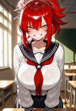 [Nankoai] Oda Nobunaga -Sailor Uniform (Sengoku Otome) [AI Generated]