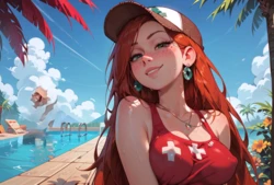 [LazyRainbow] Wendy Corduroy "Lifeguard" (Gravity Falls) [AI Generated]