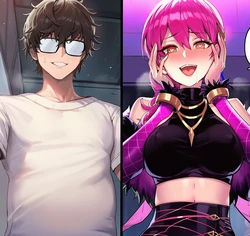 [MayMayKa] Fan to Evelynn TS (Request) [AI Generated]