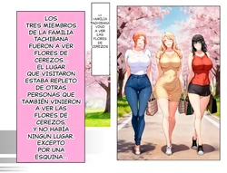 [Calpis Tsuyudakude] Tachibana-ke ga ohanami de yari〇n shudan ni yagai de kuwareru hanashi [AI Generated] [Spanish]