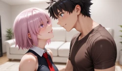 Mash & Fujimaru (sample) (ai generated)