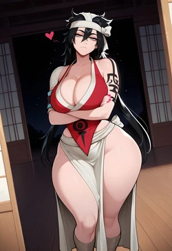 DreamcoreArt - Set 1558 - Kuukaku Shiba BBC (Patreon) (AI Generated)