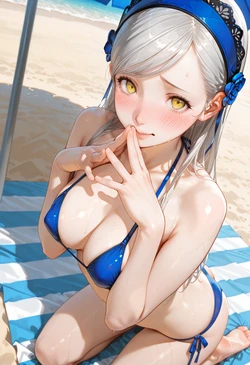[AI Generated] 水着デート【前編】ラヴェンツァ (ペルソナ5)