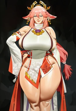 [QOSKindred] Yae Miko (genshin) x BBC [AI Generated]