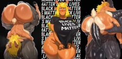 [Qoskindred] Simple BLACKED Edit of Deltarune's Waifus (+ Censored versions for cucks) [AI Generated]