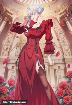 [Ditto Seeker][Requested] Scarlet El Vandimion (May I Ask for One Final Thing) Red Lingerie Valentine's Passion [AI Generated]