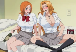 [Sira] Orihime x Genryūsai Shigekuni Yamamoto / 井上織姫 × 山本元柳斎重國 [AI Generated]