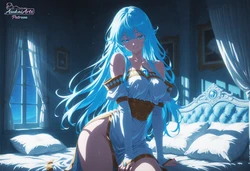 [AsukaiArts] Elfaria Albis Serfort – Wistoria: Wand and Sword [AI GENERATED]