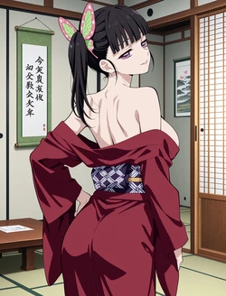 [artkaguya] Kanao Tsuyuri | 栗花落 カナヲ | Demon Slayer: Kimetsu no Yaiba | 鬼滅の刃 30p [AI Generated]