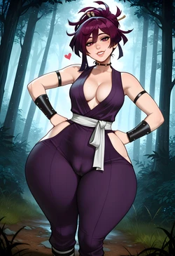 DreamcoreArt - Set 1570 - Yuzuriha BBC (Patreon) (AI Generated)