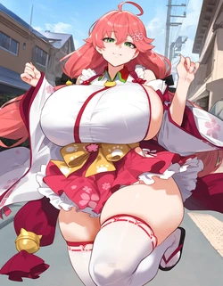 Lucyla803 sakura miko BBC [Request] [AI Generated]