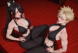 [SnowBullSara] Meegan & Mulan [AI Generated]
