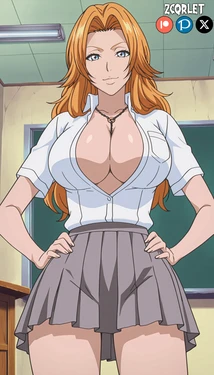 [TZcqrlet] Rangiku Matsumoto x Ichigo Kurosaki - BLEACH - 4 Outfits [AI Generated]