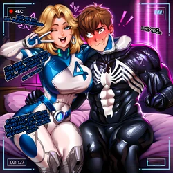 [RENZEN] Sue Storm x Peter Parker [AI Generated]