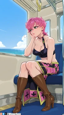 [WienerGens] Trish Una takes the last train (Jojo's Bizarre Adventure) [AI Generated]
