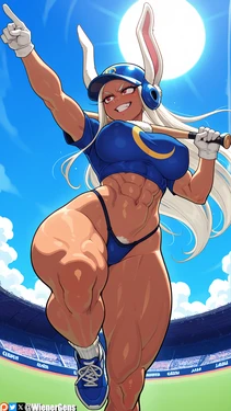 [WienerGens] Mirko Celebrates America's favorite pastime (MHA) [AI Generated]