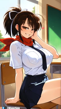 [WienerGens] Asuka has some fun in college (Senran Kagura) [AI Generated]