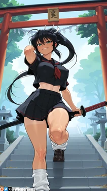 [WienerGens] Homura defends the gate (Senran Kagura) [AI Generated]