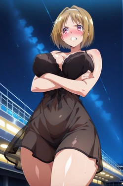 [Kotris] Kushida in gown 💛💛 [AI Generated]
