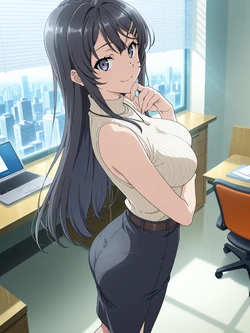 [Kurohime] 桜島麻衣（オフィスカジュアル）[AI Generated]