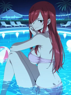 [Kurohime] エルザ・スカーレット（ナイトプール）[AI Generated]