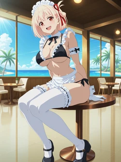 [Kurohime] 錦木千束（メイドビキニ）[AI Generated]