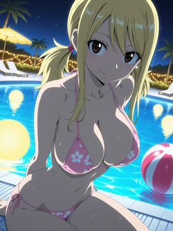 [Kurohime] ルーシィ・ハートフィリア（ナイトプール）[AI Generated]