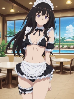 [Kurohime] 井ノ上たきな（メイドビキニ）[AI Generated]