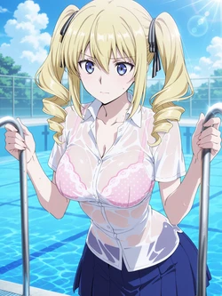 [Kurohime] アンジェリーナ（プール・白シャツ）[AI Generated]