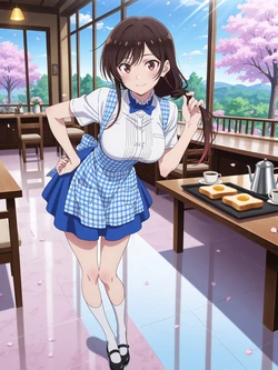 [Kurohime] 水原千鶴（ウェイトレス）[AI Generated]