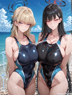 [Hoyphoybe] Rio & Toki Part1♡ | 70 + 55 With Text (Patreon) [AI Generated]