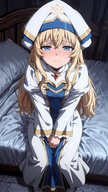 [BBStaff] ゴブ〇ンスレイヤーと子作りに励む女〇官 (Priestess) [AI Generated]