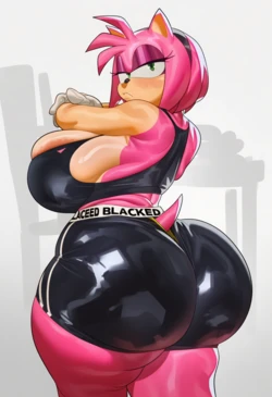 [Qoskindred] Amy rose x BBC [AI Generated]