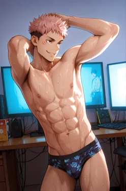 My Yaoi Digital Artwork Part 4 - Jujutsu Kaisen Special (Mostly Yuji Itadori Images) [AI Generated]
