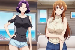 [TheKing] 【Nanaka x Azusa】 - [P1] [AI Generated]