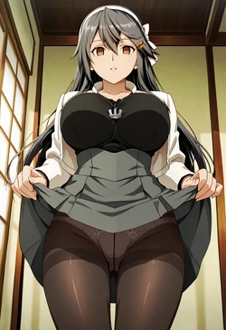 [悲しいサイ/Sad Rhinoceros/KanashiiSai] Haruna 榛名 [AI Generated]