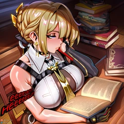 [RENZEN] Futa Astra Yao x Evelyn Chevalier  Commission [AI Generated]