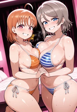 [nankoai] ChikaxYou -ようちか -striped.bikini-gb-lovehotel-recording- (Patreon) [AI Generated]