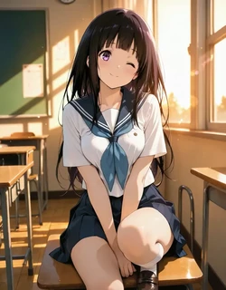 [Akira377] Chitanda Eru 千反田える (animated) (Patreon) [AI Generated]