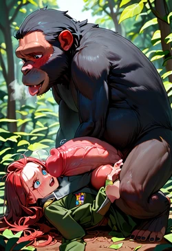 aroused ape [AI Generated]