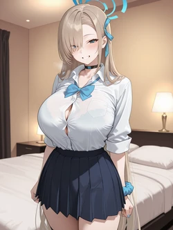 [NAMA] Request 【181p】Ichinose Asuna/一之瀬アスナ School Uniform (Blue Archive) (Patreon) [AI Generated]