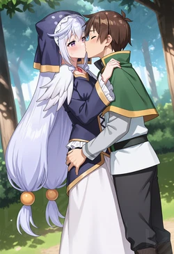 [WaifuArchitect] Eris & Kazuma Satou | KonoSuba [AI Generated]