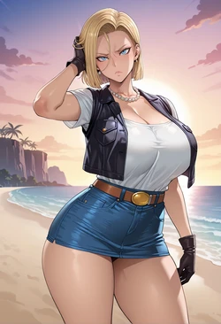 [White Lime] Android 18 x Oolong (2026-02-25) [AI Generated]