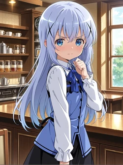 [せめもり] Chino Kafuu (Gochuumon wa Usagi desu ka?) [AI Generated]