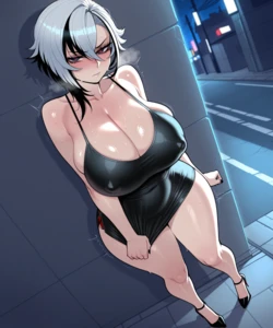 [11_22] Futa Recluse x Arlecchino Prostitute Image Set [AI Generated]