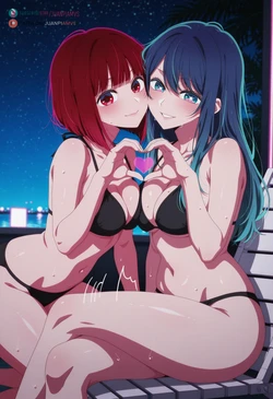 [Juanpi Amvs] 【FULL】 | | Akane x Kana | | Pool (Patreon) [AI Generated]