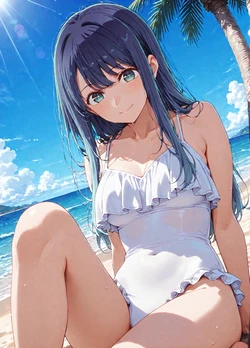 人の海 swim suit 3 [AI Generated]