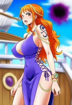 Solero3D - [Patreon] Nami X Sasuke [AI Generated]